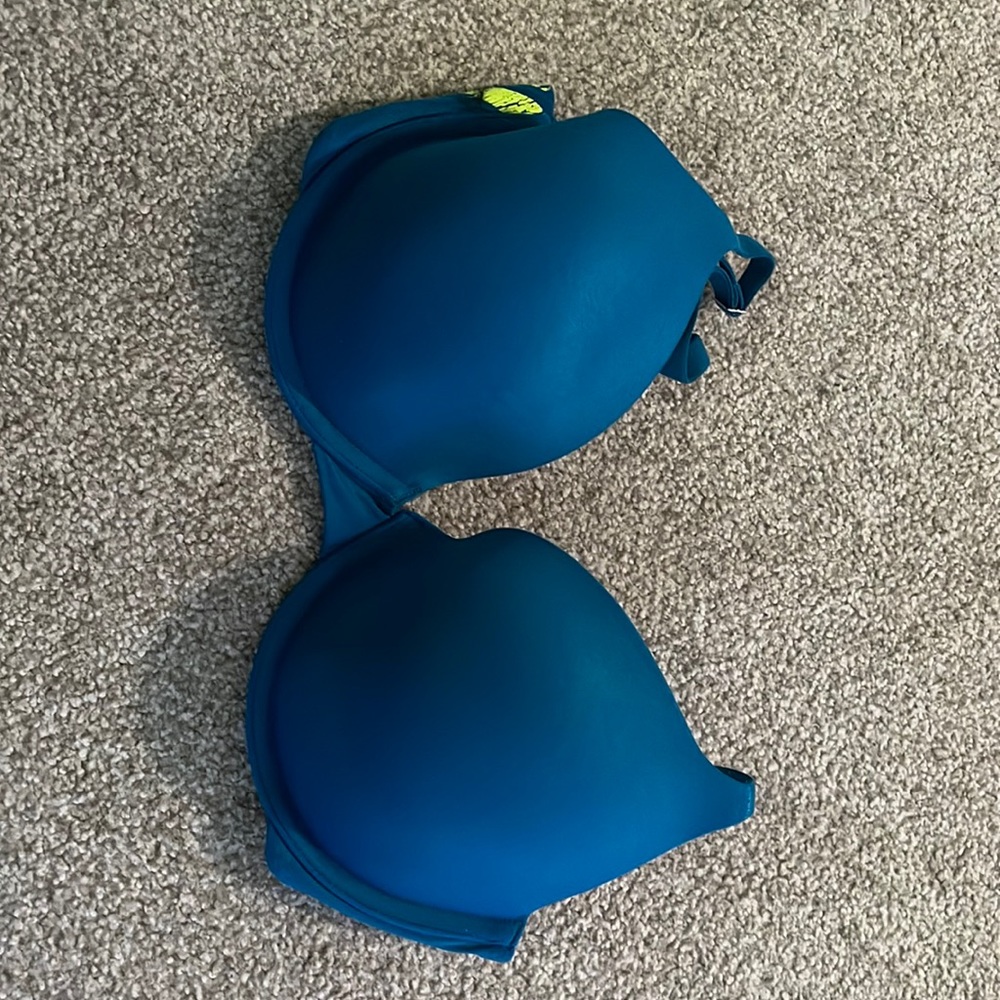 Pink Teal Bra